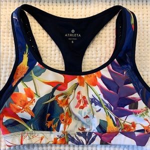 Full coverage floral sports bra